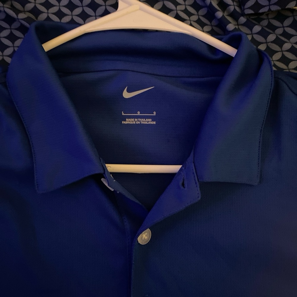 Nike Golf Dri-fit Navy Blue Collared Polo Shirt